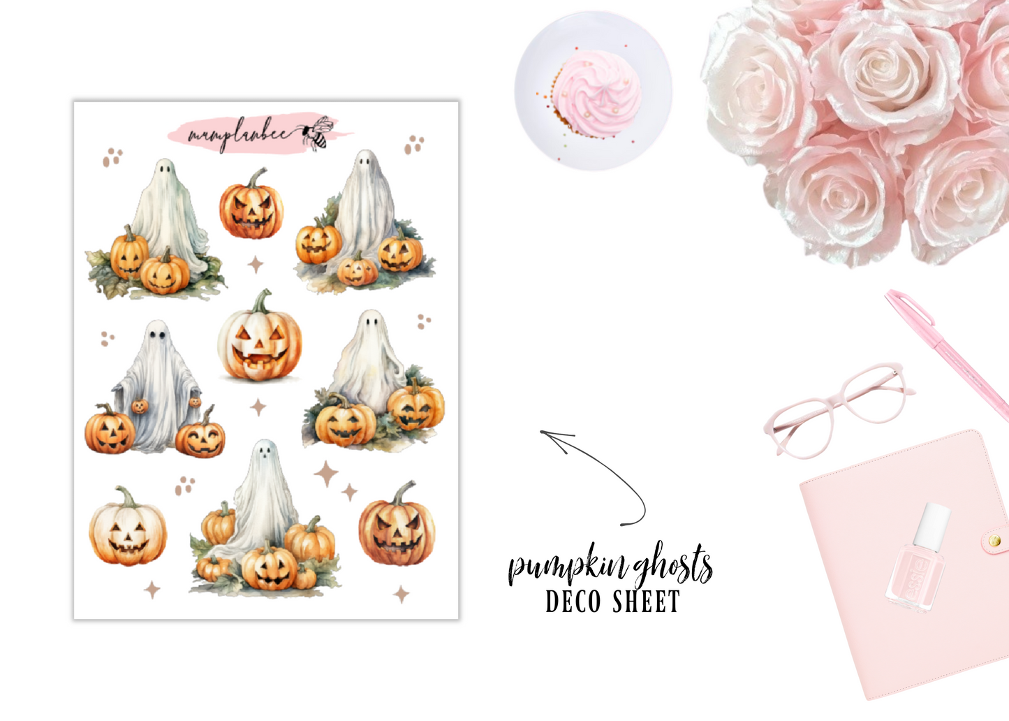 Pumpkin ghosts- halloween deco