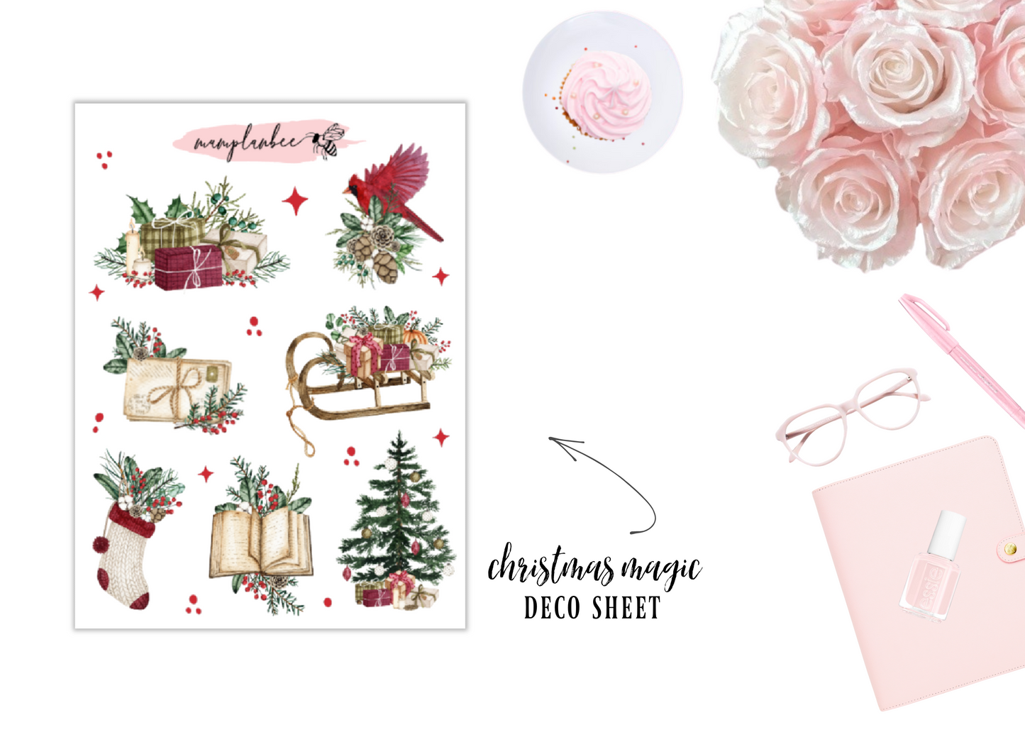 Christmas magic deco sheet