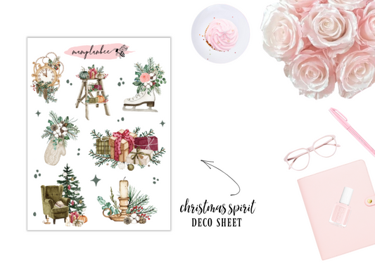 Christmas spirit deco sheet