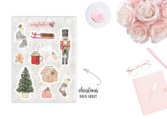 Christmas deco sheet