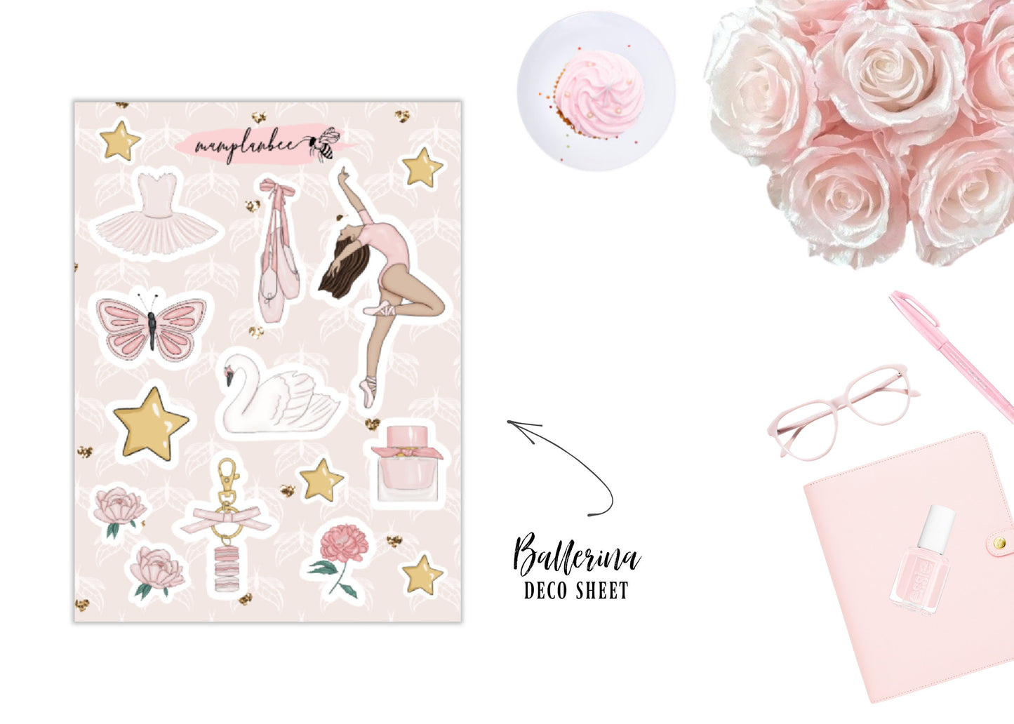 Ballerina deco sheet